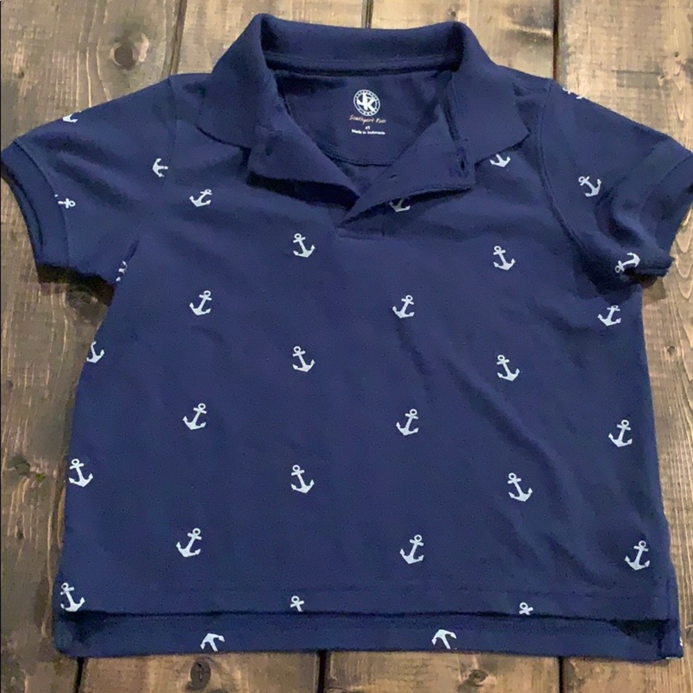 J. Khaki anchor polo